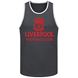 Liverpool Football Club f.c.メンズチームCrestタンクトップチャコール( XXL )