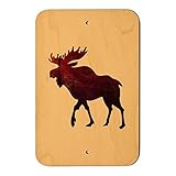 ムースレッドフォレストホームビジネスオフィスSign 6" x 9" SIGN.WOOD.9X6.Z001000_8