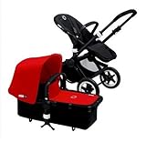 Bugaboo Buffalo Black Frame Stroller (Red) by Bugaboo [並行輸入品]
