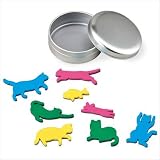 缶入り猫型マグネット / ねこ 猫 磁石 ノベルティ ギフト 景品 1セット入数/200 【200点】