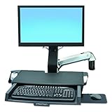 ERGOTRON SV SIT STAND COMBO ARM WORKSURFACE POLISHED 45-260-026