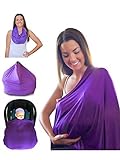 Nursing Cover Premium Quality Fashionable Breastfeeding Covers 100% Cotton Multi Colors - Great Gift