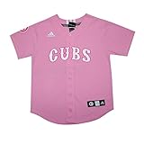 Chi Cubs Girls Athletic Dri - Fit Baseball Jersey ピンク