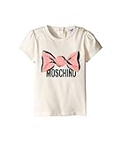 [モスキーノ] Moschino Kids ガールズ Logo w/ Bow Graphic Short Sleeve Tee (Infant/Toddler) トップス White 6-12 Mon