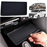 DodoxDIY 新型アルファード40系 ヴェルファイア/ベルファイア40系 アクセサリー カスタムパーツ 車種専用グッズ センターコンソール ワイヤレス充電 シリコンパッド トレイ トレイ 滑り止め パネルカバー ガーニッシュ用品 室内装 パーツ ブラック