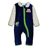 △▼ディズニー【Disney】国内正規品▼△トイストーリー表フリースエイリアンシルエットの総裏付フラットカラージャンプスーツ70cm (70cm)