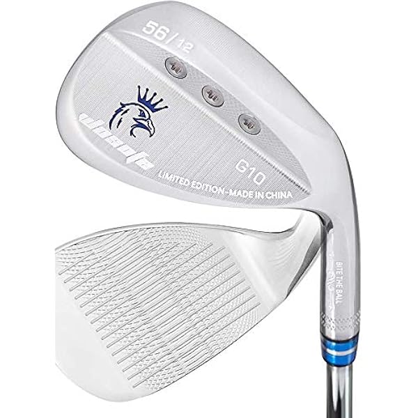 Amazon ゴルフ ウェッジ ゴルフクラブ メンズ ゴム コットン 銀 男性 右手 50 52 54 56 58 60異なる角度 G10 Wosofe ギャップウェッジ アプローチウェッジ