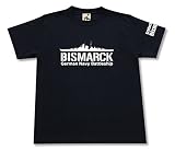 [ギガント] 戦艦 ビスマルク Tシャツ ブラック 2XL（XXL） サイズ