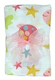 Stephan Baby Go Fish Cotton Muslin Swaddle Blanket, Pink Fishes by Stephan Baby [並行輸入品]