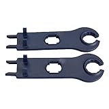 SODIAL 2 x MC4 マウントツール　ソーラーPVジョイントパネル　MC4接続レンチ　青