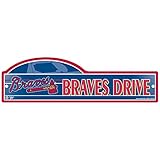 Atlanta Braves Official MLB 4インチx 17インチプラスチックストリートサインでWinCraft