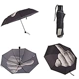 KICODE Personality Folding Erect Middle Finger 傘 Emotional傘 折りたたみ式太陽雨傘