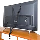 Himino テレビ 転倒防止ベルト VESA取付 クランプ式 【粘着/穴開け不要】壁固定対応 耐震 H-001