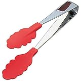 田辺金具 抗菌 耐熱カラートング 小 レッド 金属部:ステンレススチール 先端部:66ナイロン、ガラス繊維(抗菌剤入) 日本 BTVD302