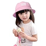 子供用帽子 キッズハット 紫外線防止 日差しカット 帽子 つば広い 日よけ帽 サンバイザー バイザー 女の子 男の子 幼児帽子 ベビーハット 英字刺繍 高品質 超可愛い おしゃれ ぼうし hat ピン