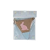 (シージービー・ギフトウェア) CGB Giftware イースター バニー ウサギ ジュート バンティング 飾り (ワンサイズ) (ブラウン)