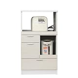 58レンジ台　 ライフ WH木目 組立状態 完成品