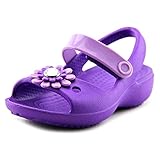 (クロックス) Crocs Keeley Mini Wedge ベビー 米国 4 パープル メアリージェーンズ [並行輸入品]