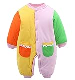 【SEBLES】 ベビー 赤ちゃん 選べる デザイン ラブリー ロンパース 厚手 着ぐるみ 全23種 サイズ 70cm 80cm 90cm 100cm クロスセット (Ｈタイプ,70)