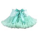 キッズ tutu チュチュスカート パニエ こども用 (青, S)