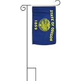 12X18 12X18 State Of Oregon Sleeved Garden Stand Flag [並行輸入品]