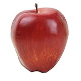 食品サンプル リンゴ 果物 フルーツ ディスプレイ 模型 柔らかいプラスチックの人工的な塊は、果物のホームインテリアデスクのテーブルの装飾パーティーデコレーション(Red delicious appl