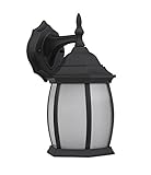 Chloe Lighting CH0142-BLK-OSD1 12.5-Inch Tall Transitional 1-Light Black Outdoor Wall Sconce [並行輸入品]