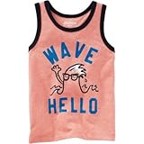 OSHKOSH(オシュコシュ) ウェイブハロータンク コーラル トップス半袖Tシャツ 2歳【並行輸入】
