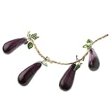Lovoski 全8種類　インテリア　装飾　ミニ　野菜モデル　写真　道具　店内　ディスプレイ　ままごと　おもちゃ　 - ナス