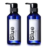 [2本セット] Blue 香水シャンプー 325ml メンズ プロ調香師が監修 ジャスミン&ホワイトムスクの香り