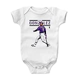 500レベル's Carlos Gonzalez Infant & Baby Onesieロンパース – コロラド野球ファンギアの公式ライセンスMLB Players Association – Ca