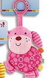 おもちゃ Puppy Plush Rattles Blue Pink Or Green (Pink)/Baby Shower/Crib Toy/Plush/Rattle [並行輸入品]