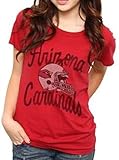 NFL Arizona Cardinals Girls Game Day Glitter Tシャツ、XL、レッド