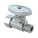 Brasscraft OCR34 C1 1/2 nom. by 1/2 O.D. Straight Stop, Chrome by BrassCraft
