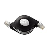 【2007年モデル】ELECOM LANケーブル Cat5準拠 モバイル 巻き取り式 2.5m ブラック LD-MCTU/BK2