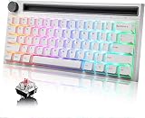 メカニカル ゲーミングキーボード有線/無線ブルートゥース 62キー 青軸/ピンク軸 19RGBライト スイッチ対応