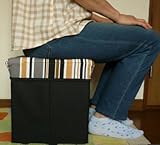 不織布ボックススツールストライプ