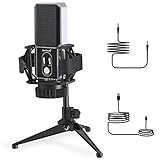 ZealSound USB マイク コンデンサー マイク PC マイク 単一指向性 マイク エコー機能付き 会議用 ゲーム 実況 マイク タ