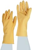 Ansell Canners & Handlers 88-343 Latex Glove, Chemical Resistant, 12 Rolled Cuff, 12 Length, Medium 