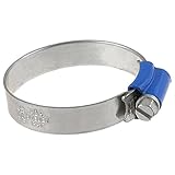 uxcell　調整可能のステンレス鋼　蠕動　ブルーバンド　ホースクランプ　38mm-50mm