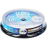 キュリオム(Qriom) ブルーレイディスク 10枚スピンドル (25GB・1回録画用・1-4倍速) BD-R10SP [PC]