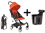 BabyZen YOYO Stroller - White/Red + BabyZen YOYO Cup Holder by Baby Zen