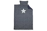 Baby Boum 100% Luxury Cotton Single Bed Duvet Cover and Pillow Case with 3D Metallic Star Appliqu? (
