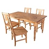 無垢 ダイニングセット 5点セット カントリー家具 手作り ナチュラル 北欧カントリー風 カントリー調