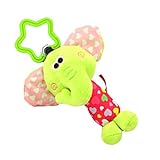【ノーブランド品】赤ちゃん　かわいい　動物　人形　ハンドベル　ベビーベッド　ベビーカー　吊り　おもちゃ　ガラガラ　ベルベット　全6パターン - ＃6