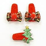 ベビー マジックテープ ラメ ツリー Xマ スリボン パッチンどめ セット