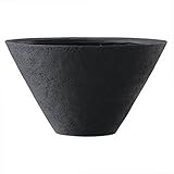 ファイバー製軽量植木鉢 SLシンプルコーン浅型 45cm ブラック