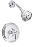 Danze D501540T Fairmont Single Handle Shower Trim Kit with Efficient Flow Showerhead, Chrome [並行輸入品]