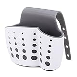 OUNONA スポンジホルダー シンクポケット シンク小物収納 水切りラック 吊り下げ式 二重ゴム材