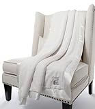 リトルジラフ 大人用ブランケット Luxe (大判ひざかけサイズ) ホワイト lg0024-10 【正規代理店輸入】